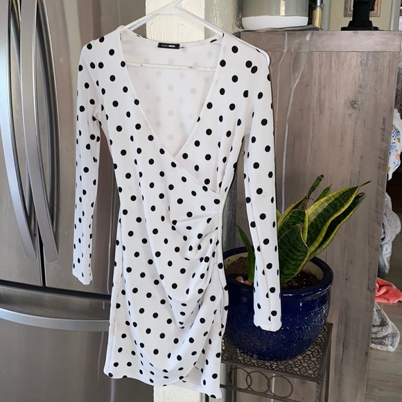 Fashion Nova Dresses & Skirts - Fashion Nova • Black White Polka Dot Dress